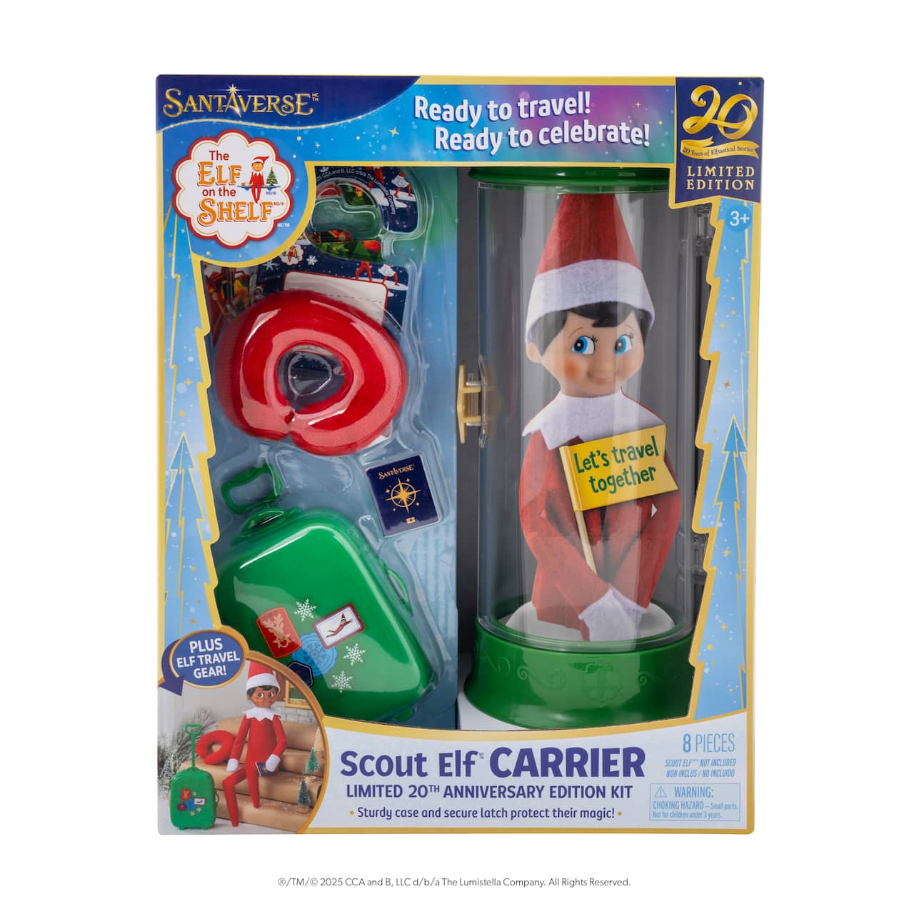 The Elf on the Shelf® Scout Elf® Carrier Limited 20th Anniversary Edition Kit